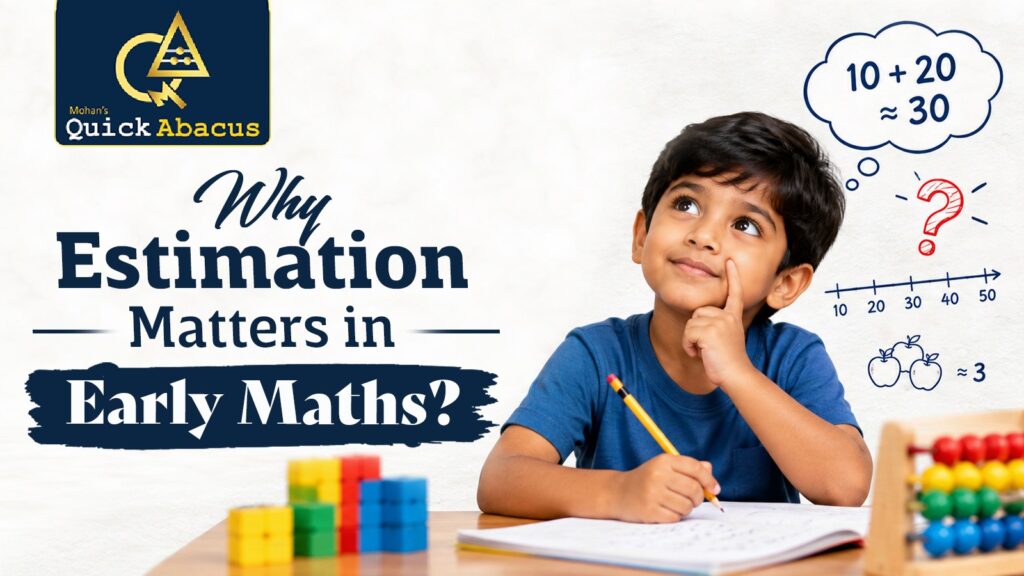Child learning estimation through mental math activities